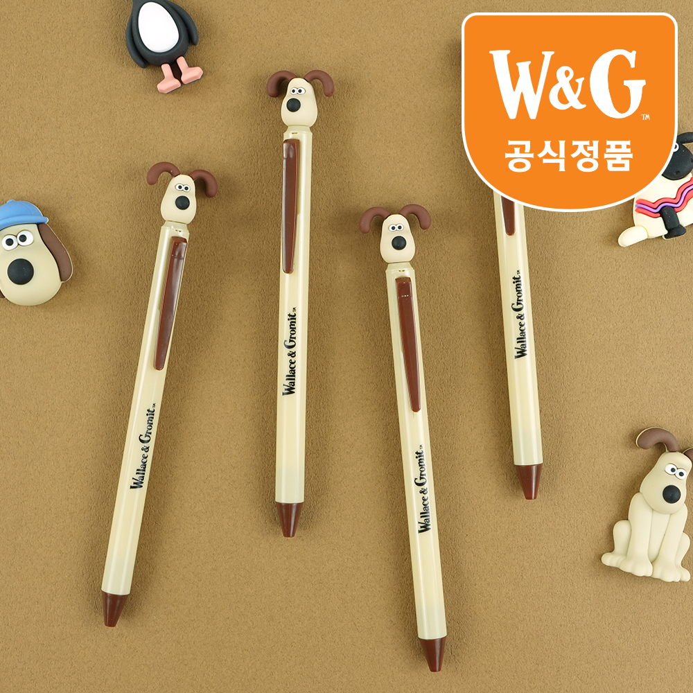 [공식정품]월레스와그로밋피규어중성펜