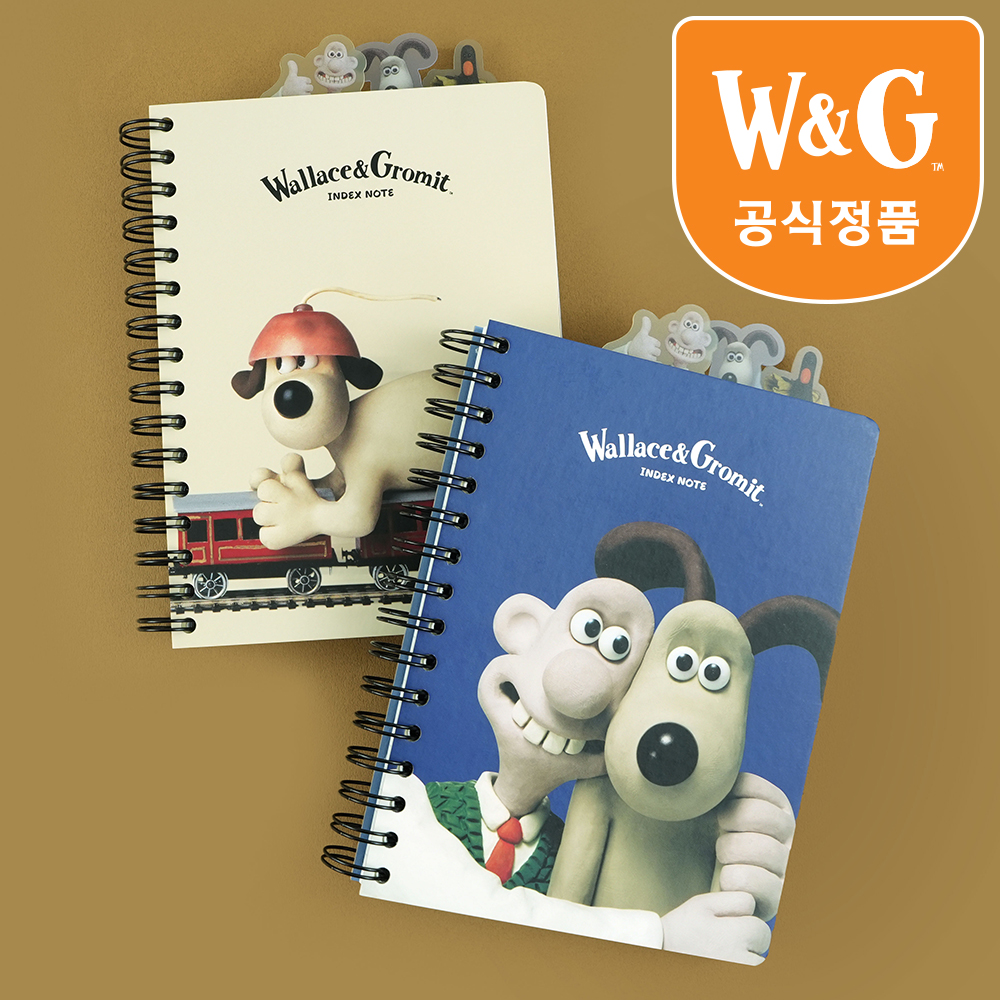 [공식정품]월레스와그로밋인덱스노트