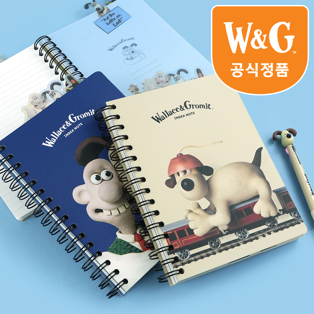 [공식정품]월레스와그로밋인덱스노트
