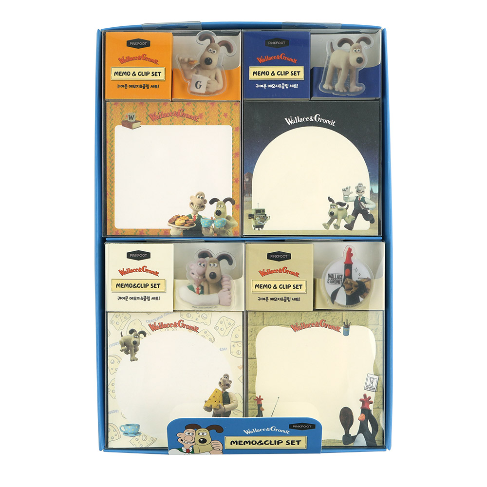 [공식정품]월레스와그로밋메모클립세트 인박스(20개세트)
