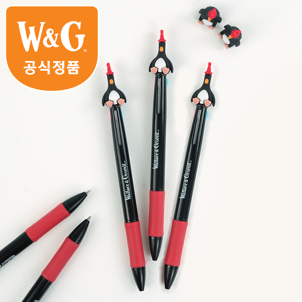 [공식정품]월레스와그로밋맥그로우3색볼펜