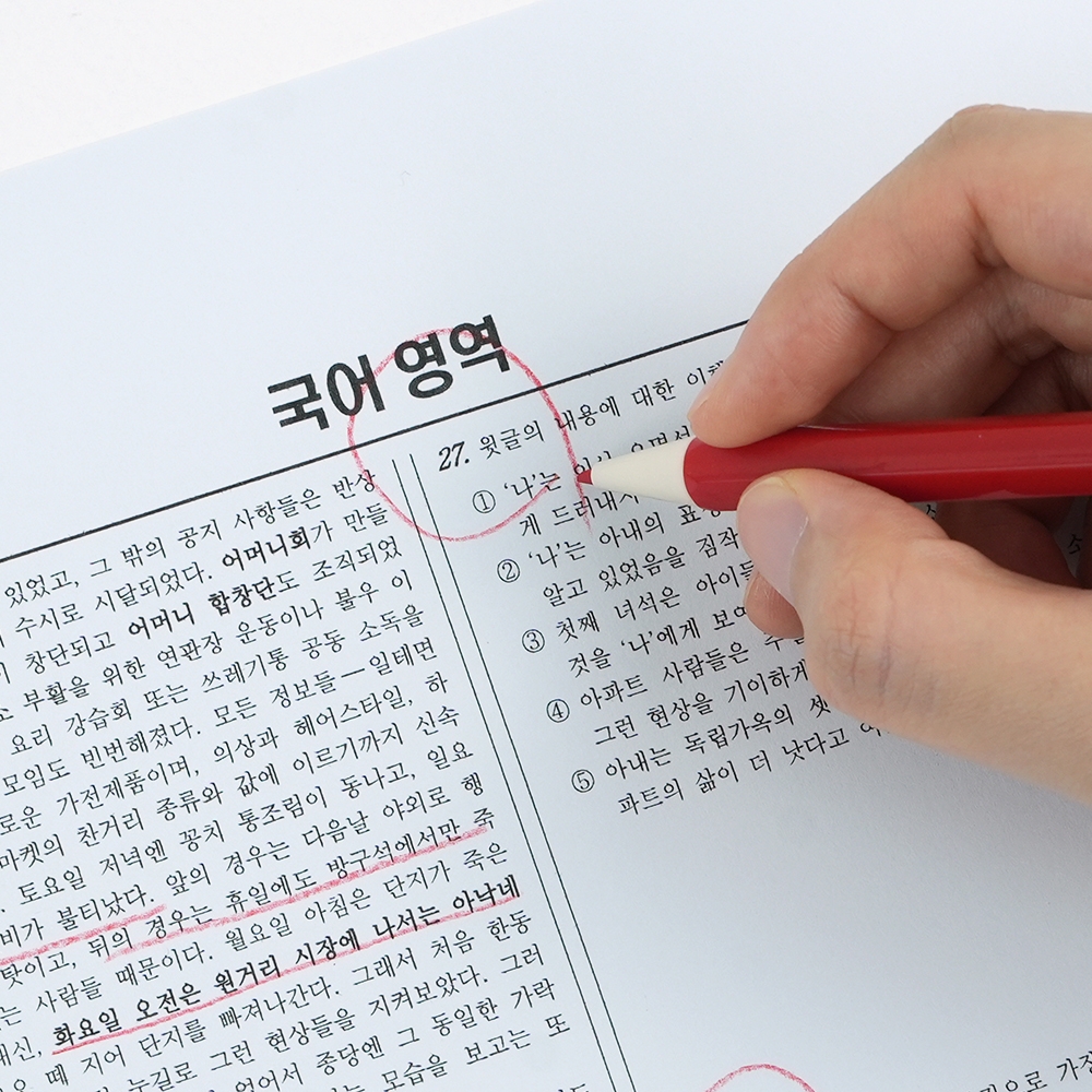 빨강채점펜