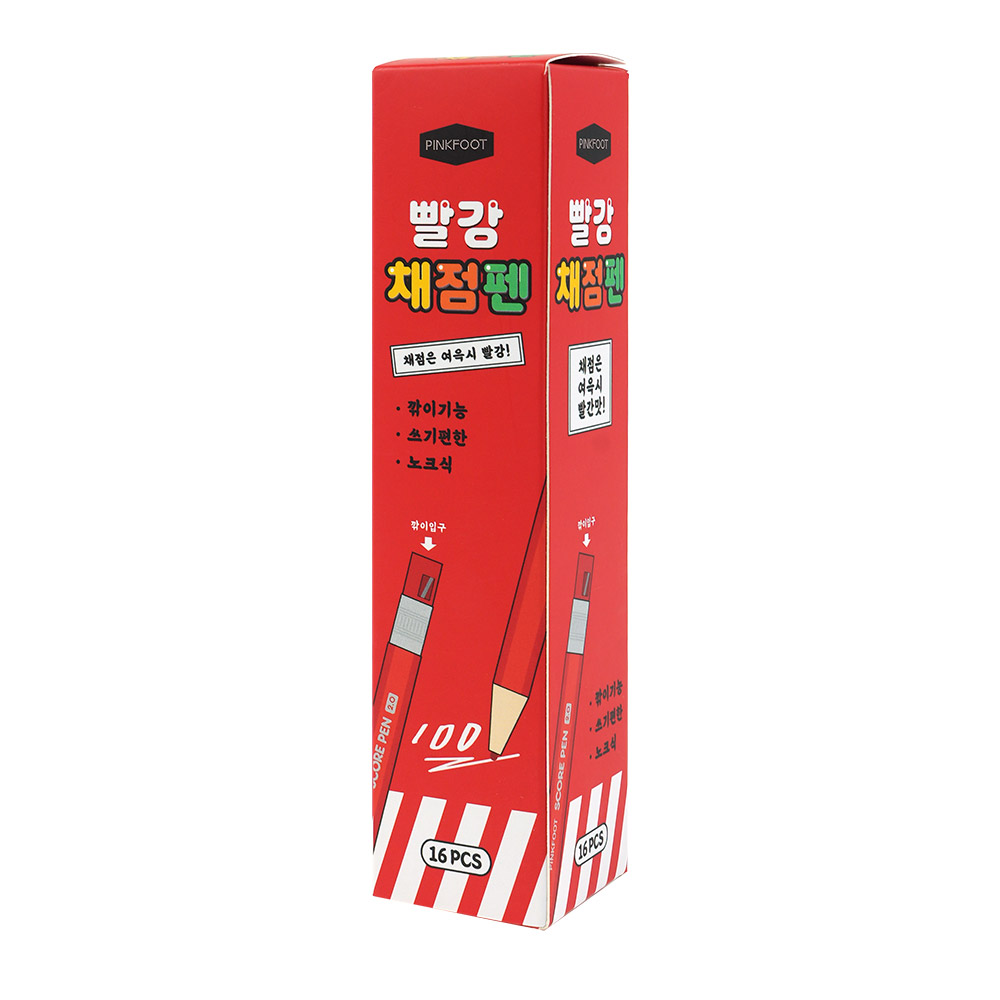 빨강채점펜 인박스(16개세트)