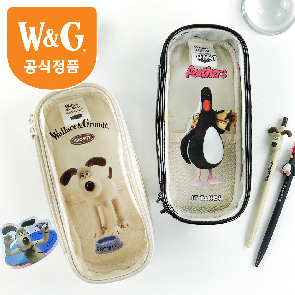 [공식정품]월레스와그로밋투명파우치케이스