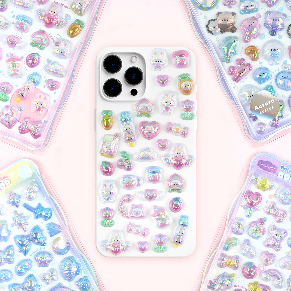 홀로그램봉봉드롭스티커