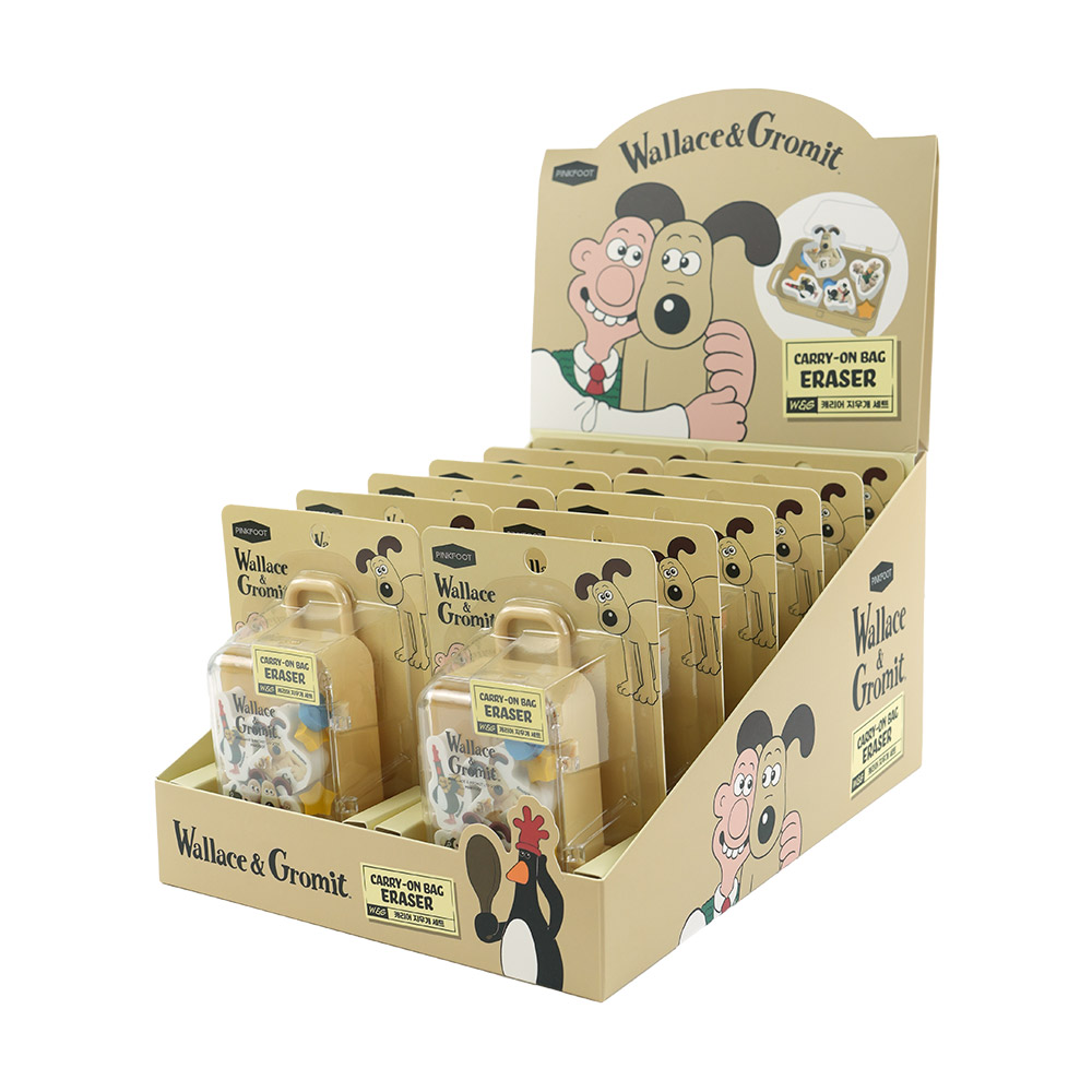 [공식정품]월레스와그로밋캐리어지우개세트 인박스(12개세트)