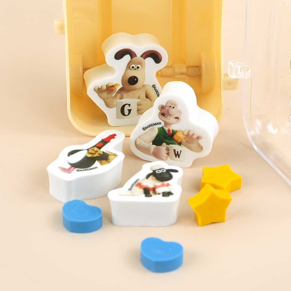 [공식정품]월레스와그로밋캐리어지우개세트 인박스(12개세트)