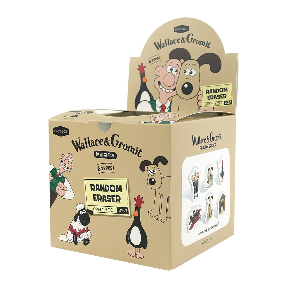 [공식정품]월레스와그로밋랜덤지우개 인박스(24개세트)