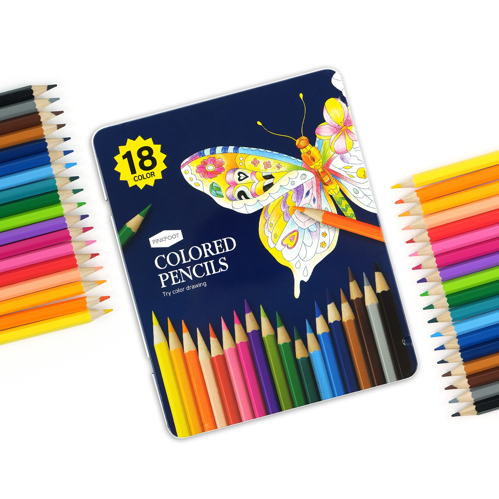 18색우드색연필