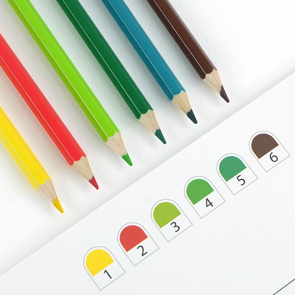 18색우드색연필