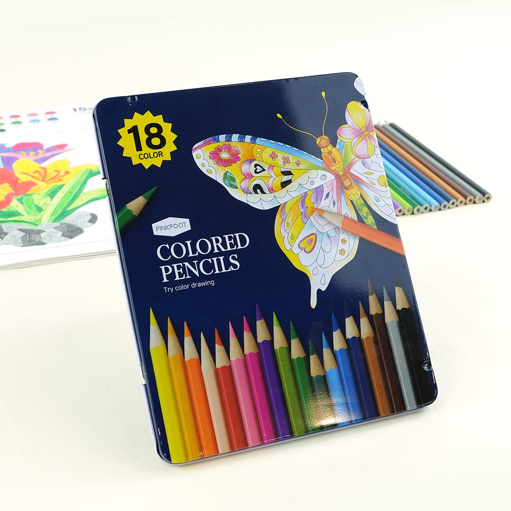 18색우드색연필