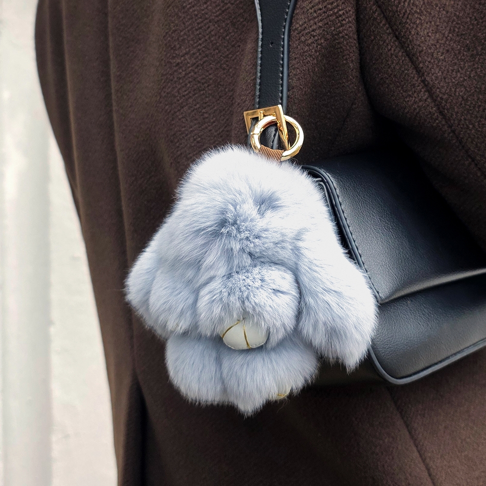 앙고라토끼인형키링