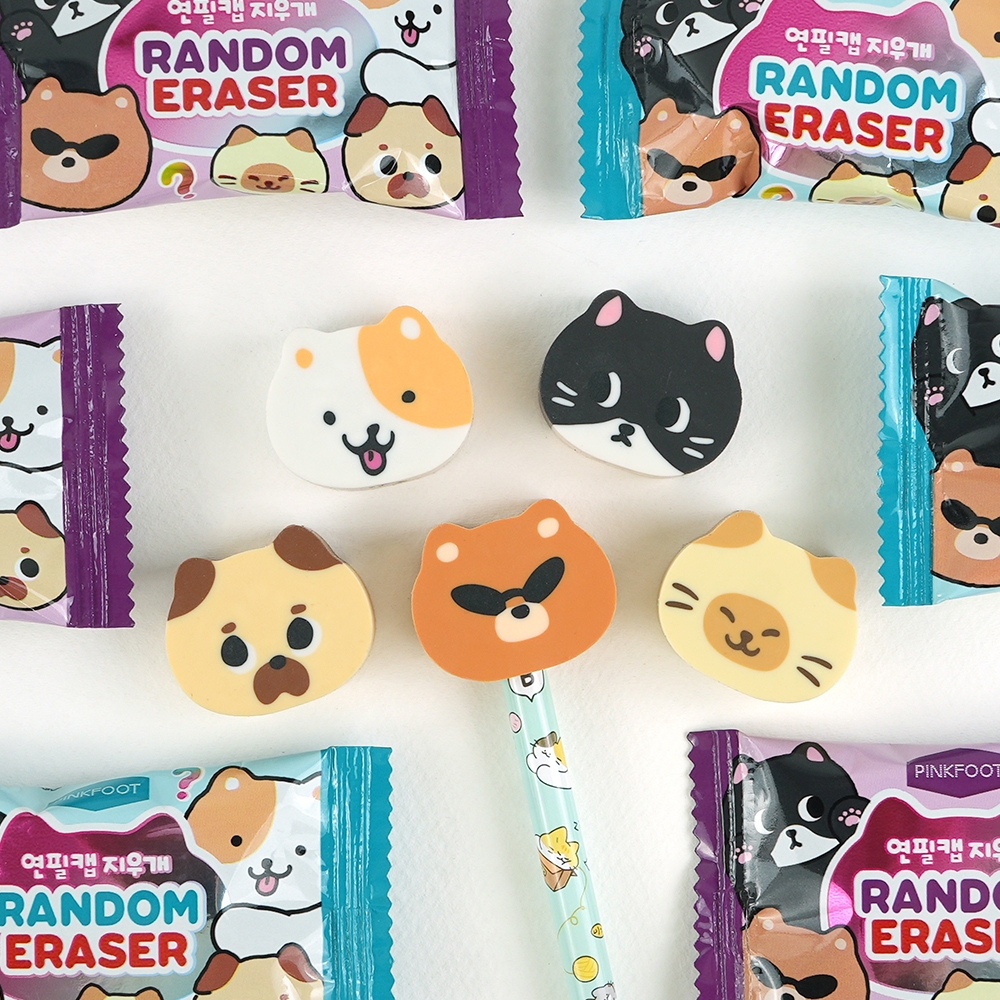 랜덤연필캡지우개30탄